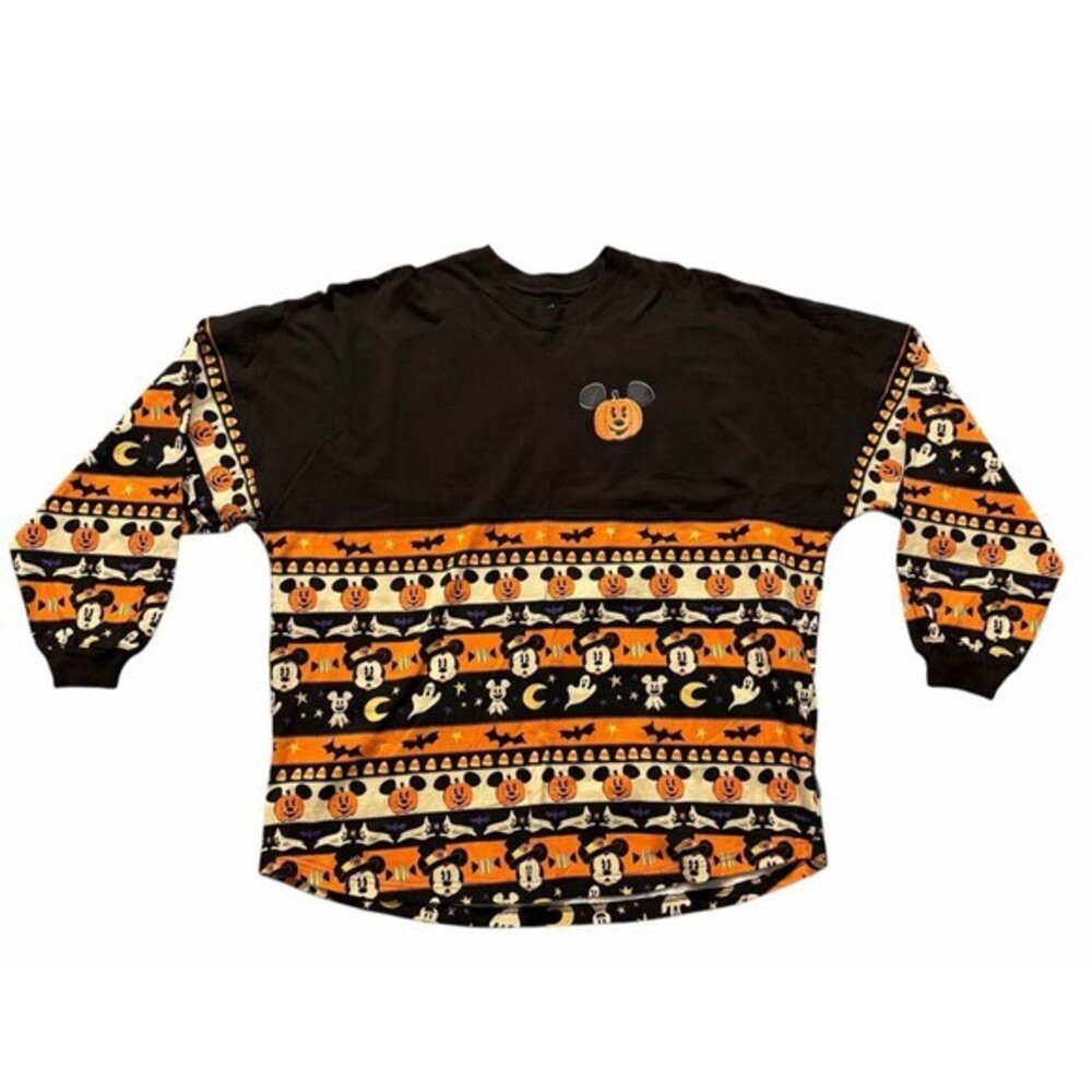 Disney Spirit Jersey Halloween Mickey BOO! 2020 Disneyland Adult XL Black‎
